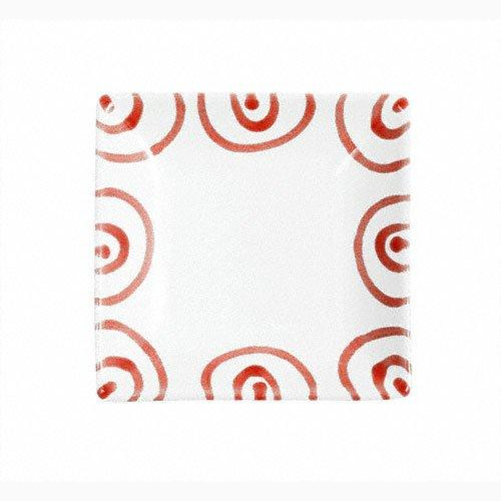 Gmundner Keramik Rotgeflammt Snack bowl 11x11x2.8 cm