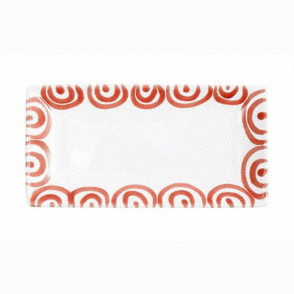 Gmundner Keramik Rotgeflammt Snack bowl 22x11x2,7 cm