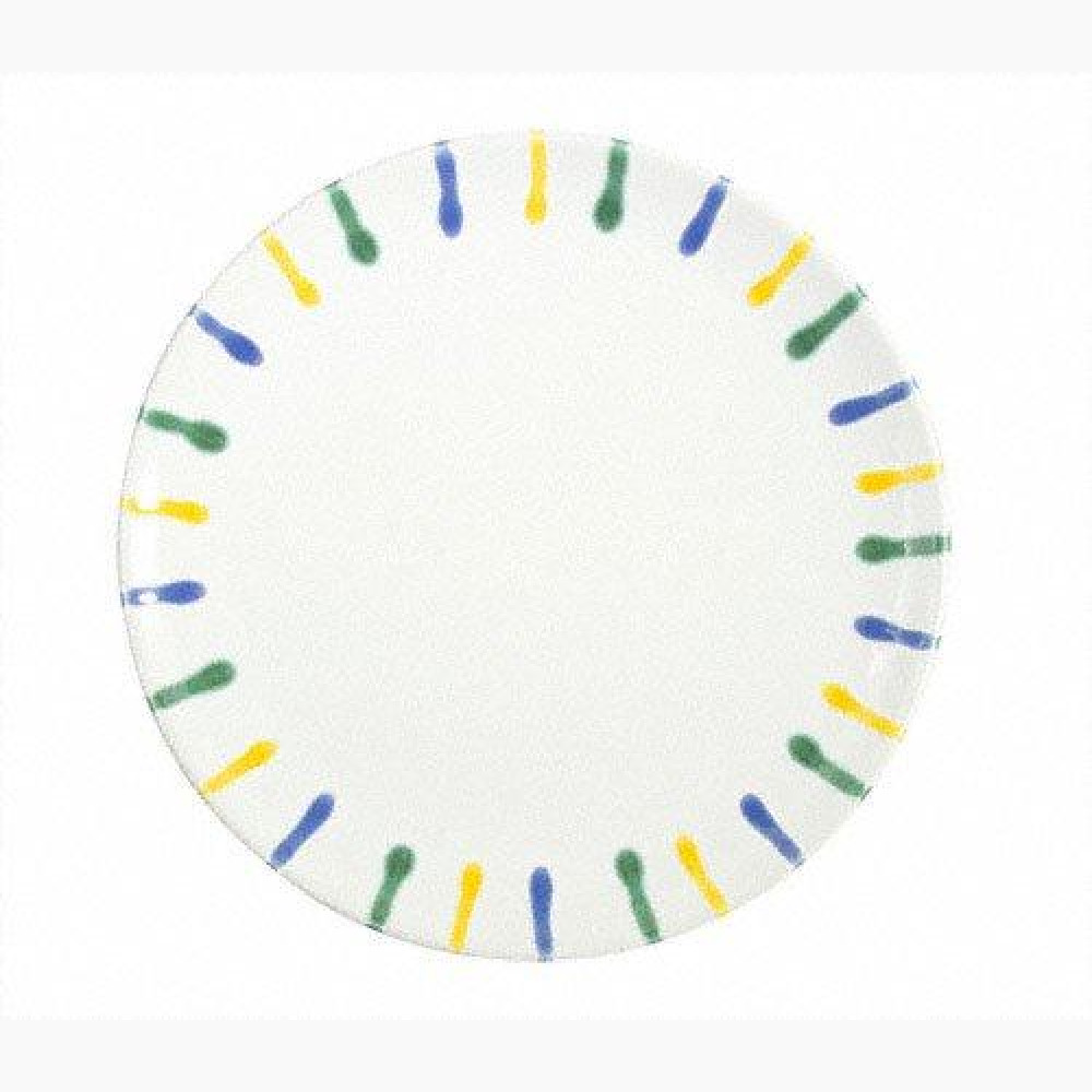 Gmundner Keramik Buntgeflammt Dining plate Ø 25 cm / h: 2.8 cm