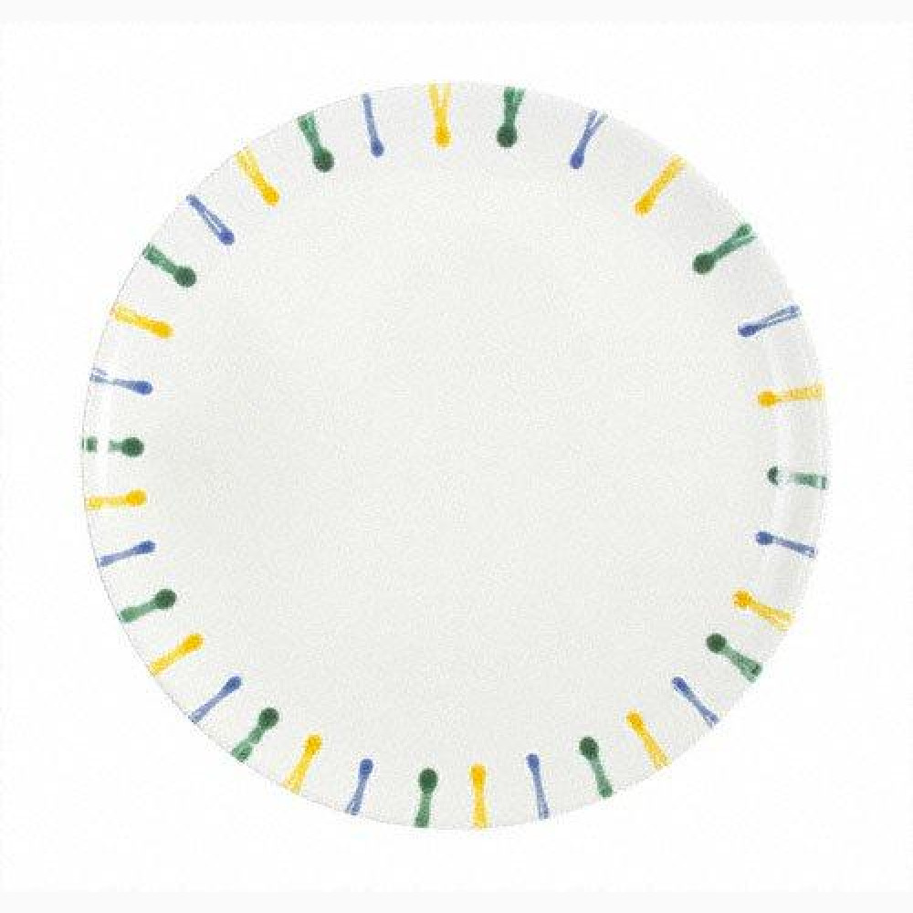 Gmundner Keramik Buntgeflammt Charger plate Cup d: 32 cm / h: 2.2 cm