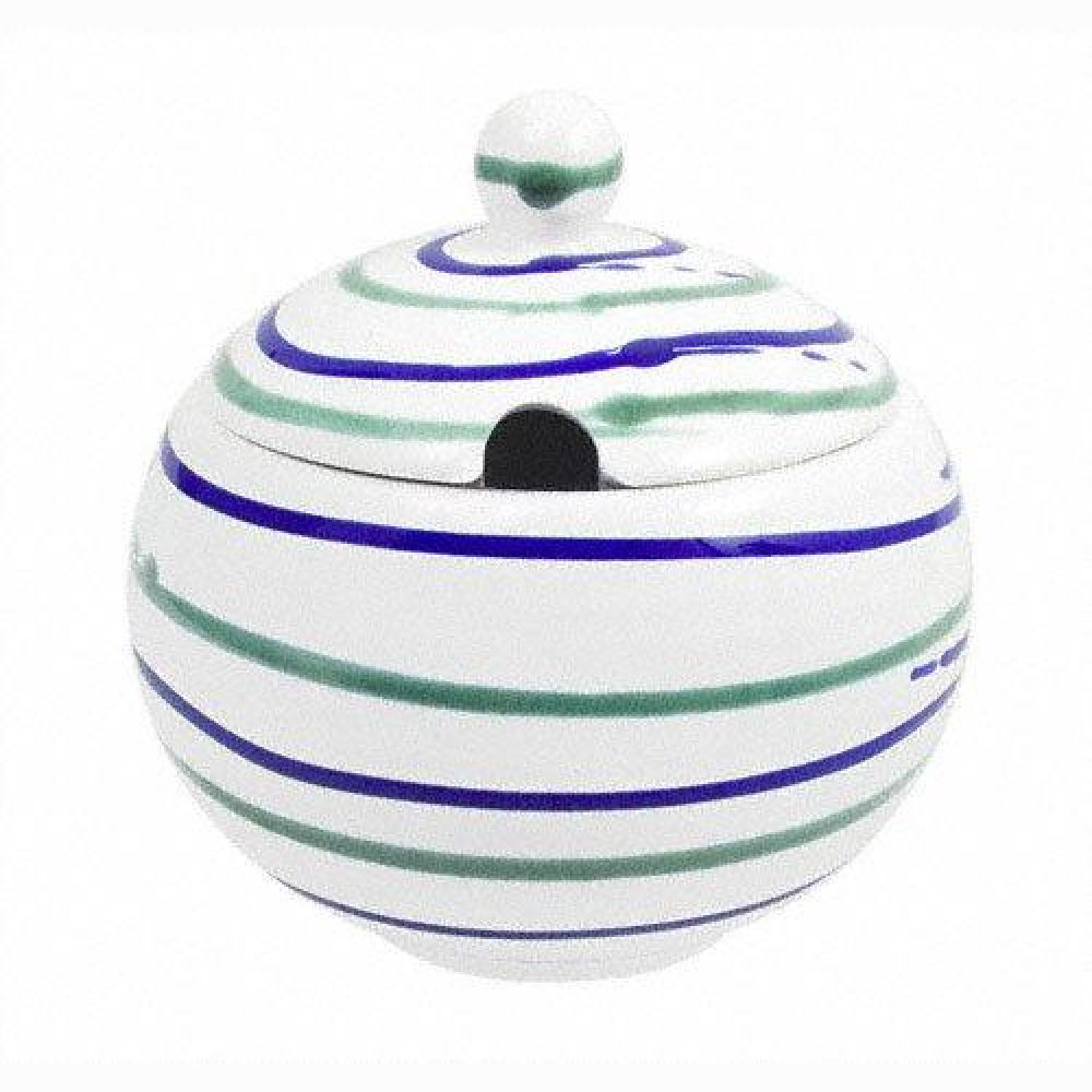 Gmundner Keramik Traunsee Sugar bowl smooth with cutout 10 cm