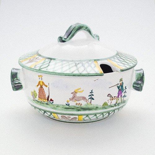 Gmundner Keramik Jagd Smooth soup tureen 2 l