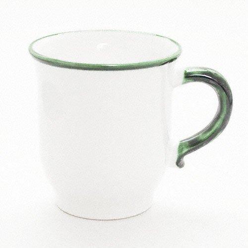 Gmundner Keramik Grüner Rand Chocolate cup / Chocolate mug 0.3 L / h: 9.9 cm