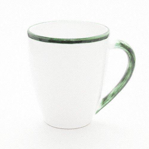 Gmundner Keramik Grüner Rand Breakfast cup Max 0.3 L / h: 10.5 cm