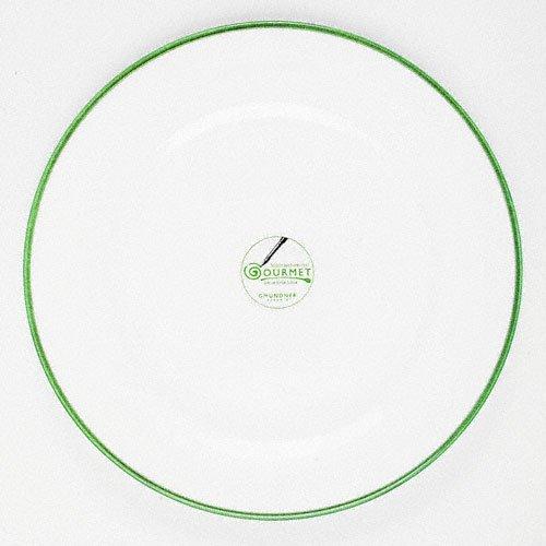 Gmundner Keramik Grüner Rand Speiseteller Gourmet 27 cm