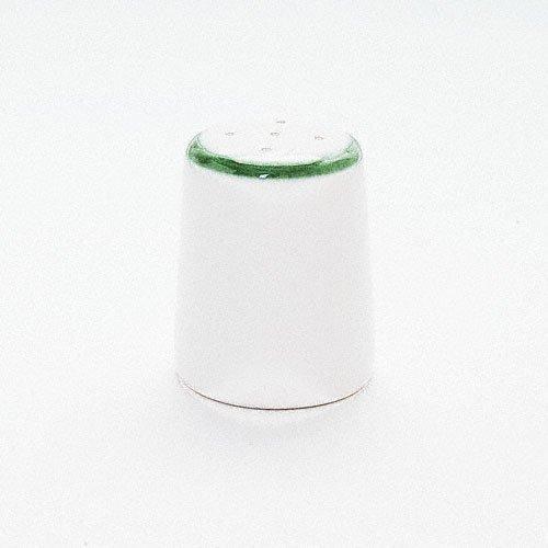 Gmundner Keramik Grüner Rand Salt shaker smooth h: 5 cm