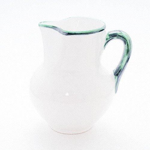 Gmundner Keramik Grüner Rand Jug Viennese Form 1 l