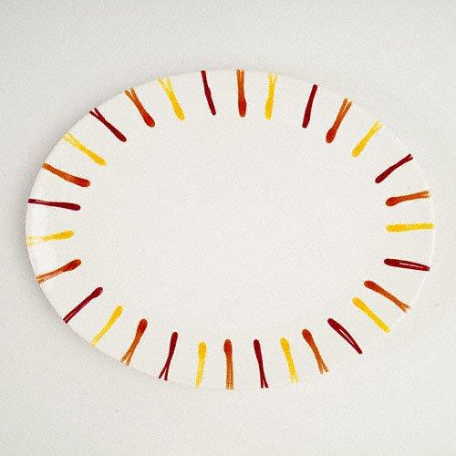 Gmundner Keramik Landlust Oval plate 33 cm