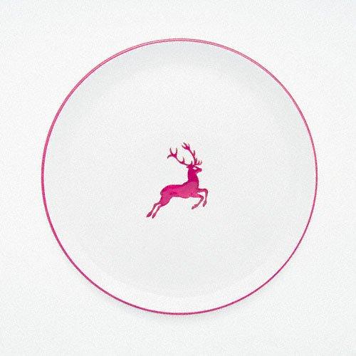 Gmundner Keramik Bordeauxroter Hirsch Platzteller Cup d: 32 cm / h: 2,2 cm Roter Hirsch 0320TFCU32