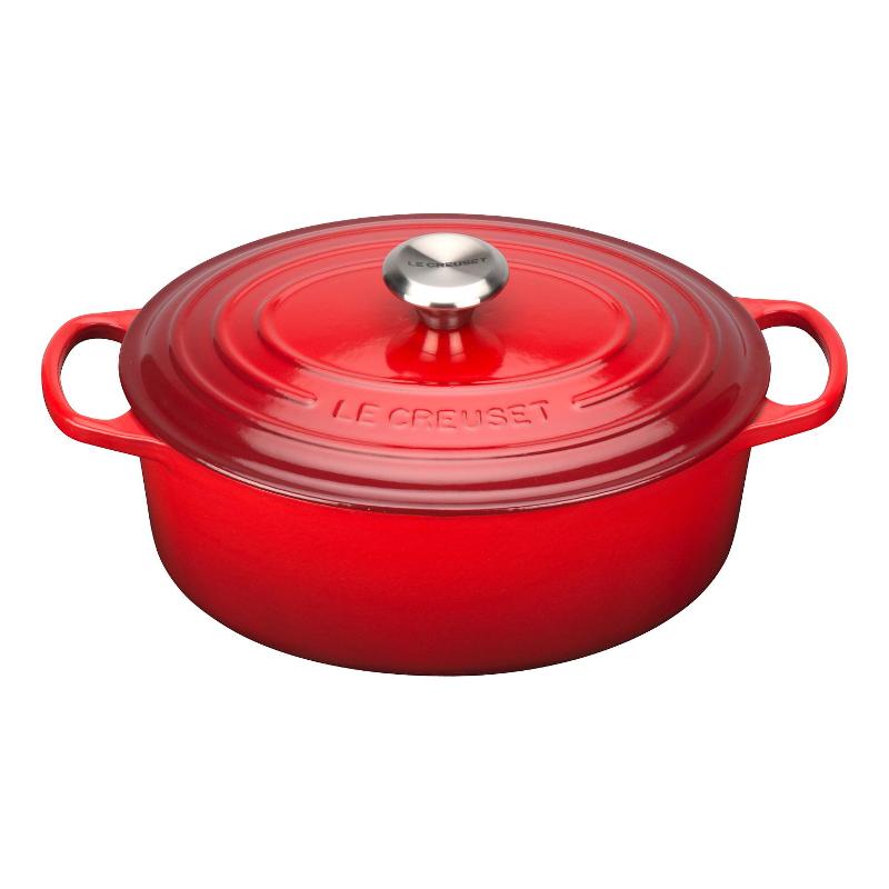 Le Creuset 'Bräter Signature oval' Bräter oval kirschrot 27 cm / 4,1 L Bräter Signature oval 21178270602430