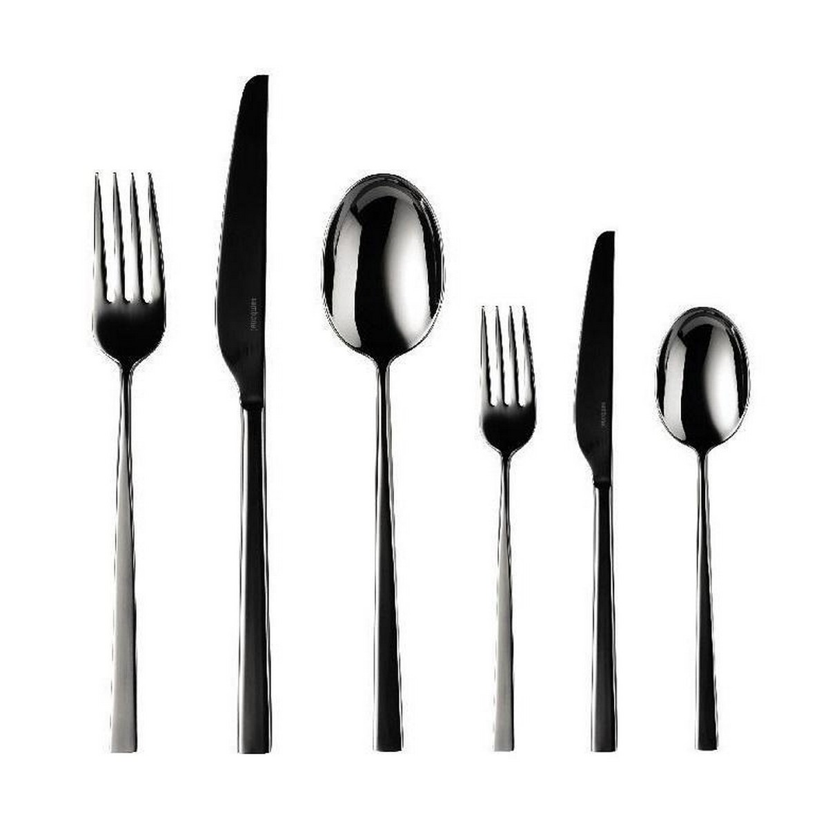 Sambonet Linea Q - Edelstahl / PVD schwarz 36-piece cutlery set