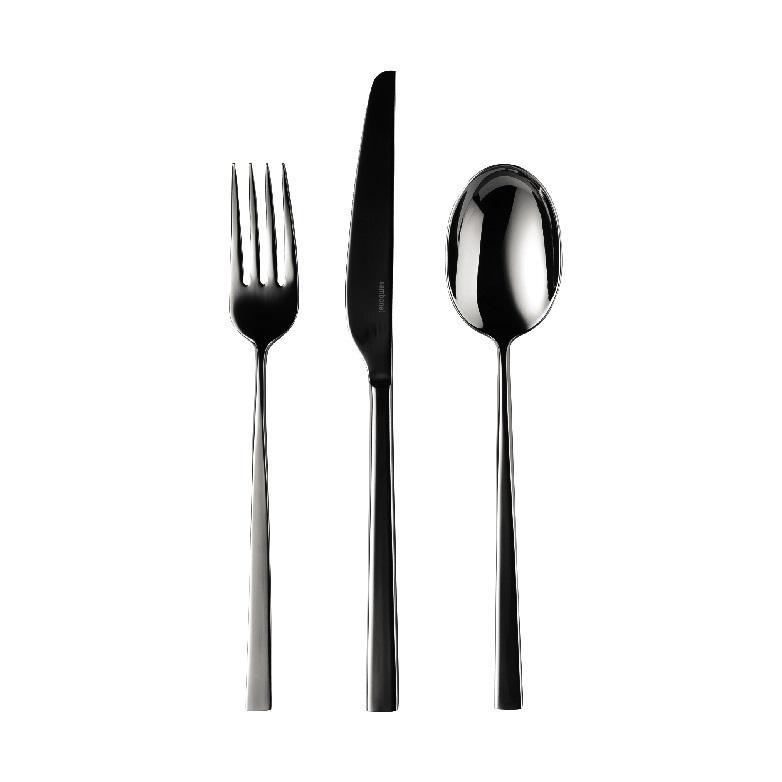 Sambonet Linea Q - Edelstahl / PVD schwarz 24-piece cutlery set