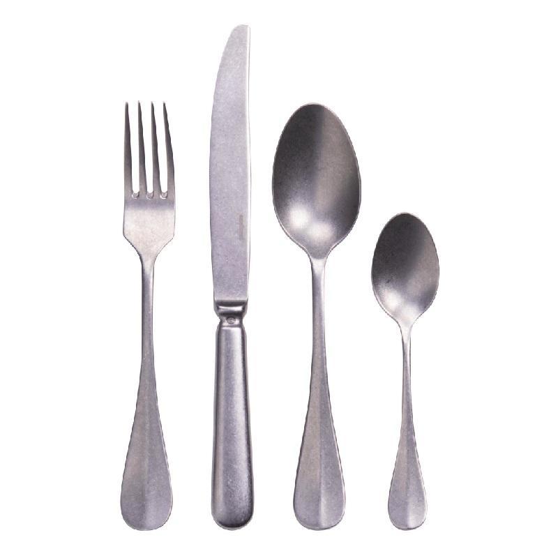 Sambonet Baguette Vintage - Edelstahl 18/10 Antik Besteckset 24-tlg. Vollheft / Monoblock