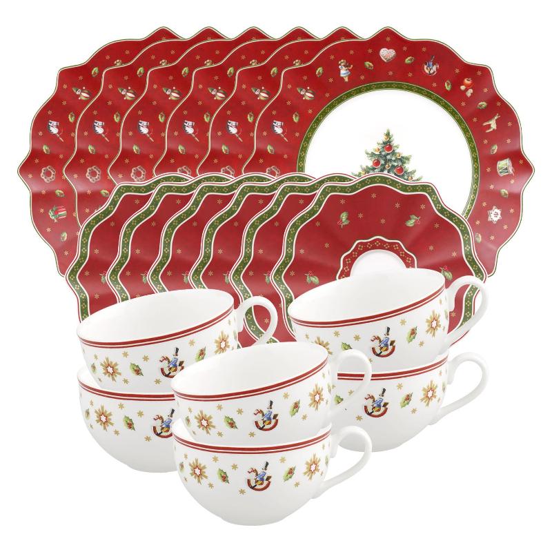 Villeroy & Boch Toy's Delight 18-piece red coffee set