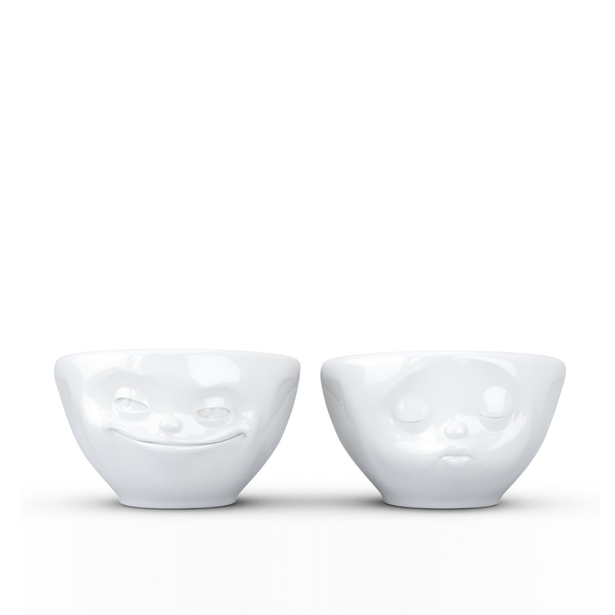 Fiftyeight Products TV Tassen TV Tassen Dip-Set 2 предмета - улыбающийся и целующийся 0,10 L
